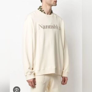 Nanushka logo-embroidered sweatshirt size L